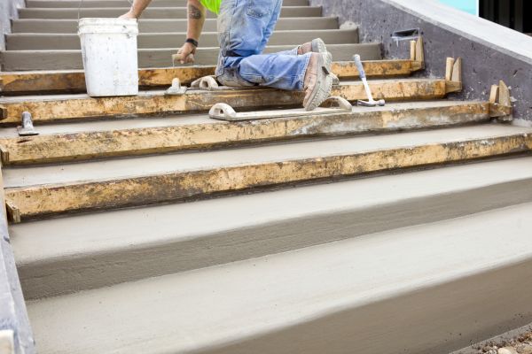 Concrete Steps Pouring in Lewes