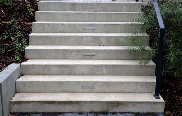 Poured Step Installation in Lewes