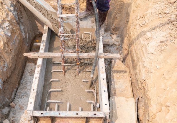 Cement Foundation Pouring in Lewes