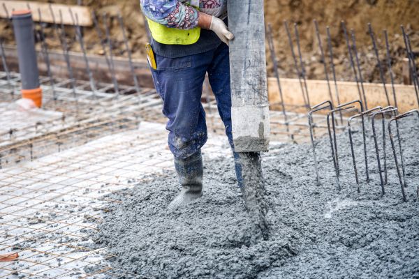 Cabin Foundation Pouring in Lewes