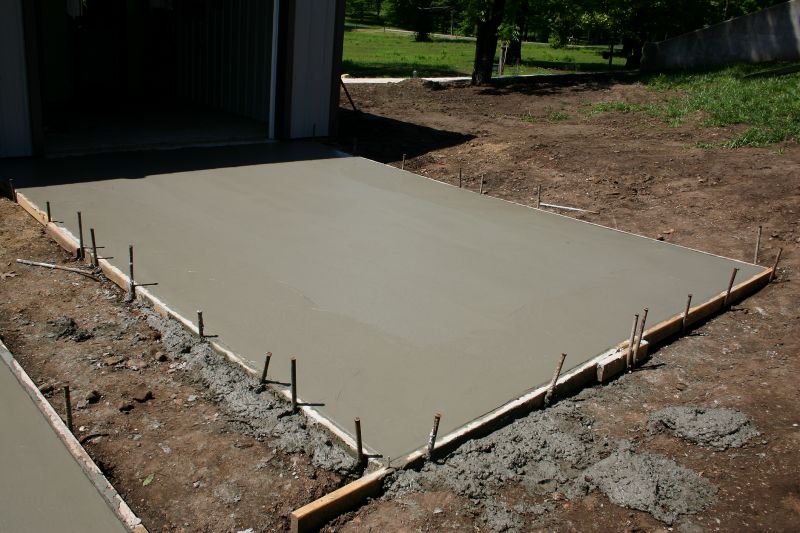 Garage Pad Pouring